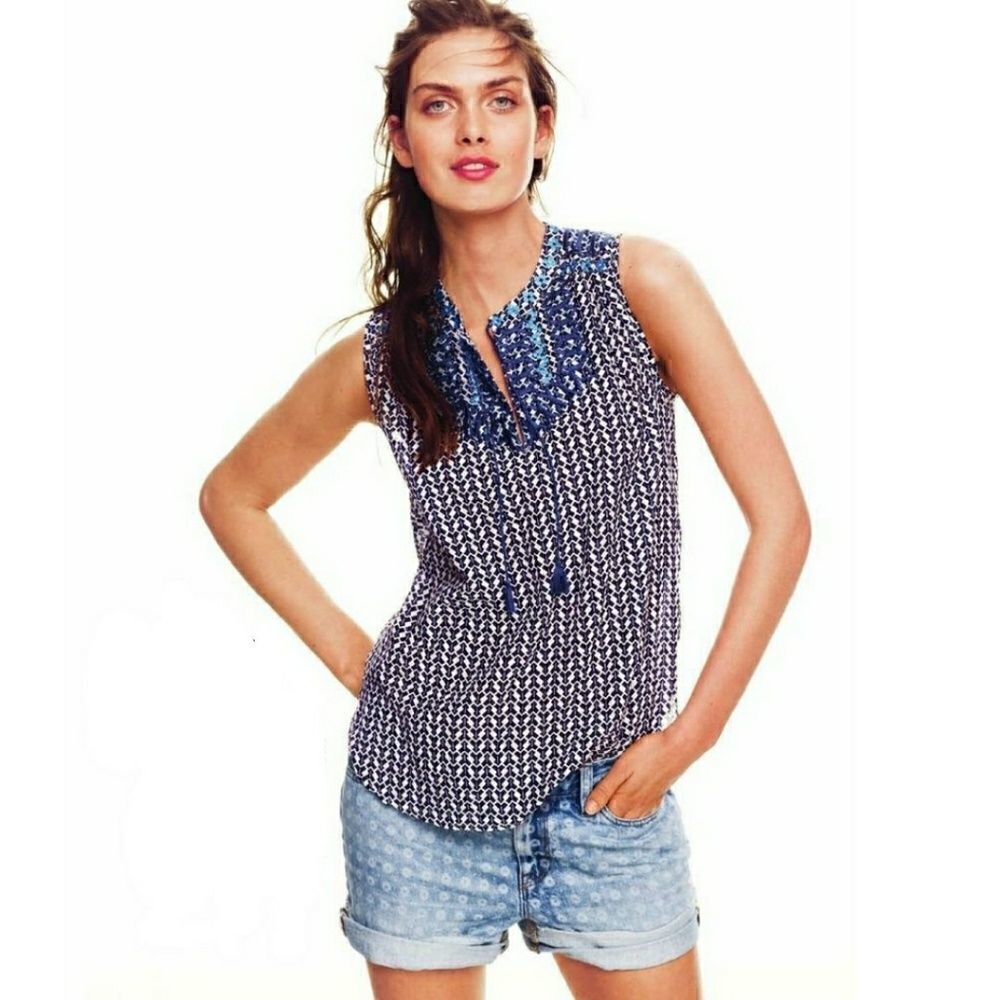 J. Crew Women's Tank Top Blue Size 2 XS - Picture 2 of 6